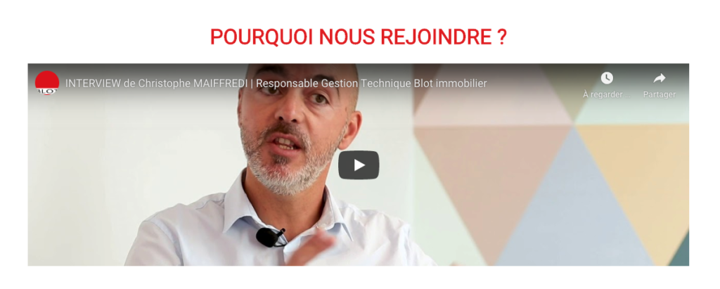 Vidéo témoignage d'un salarié